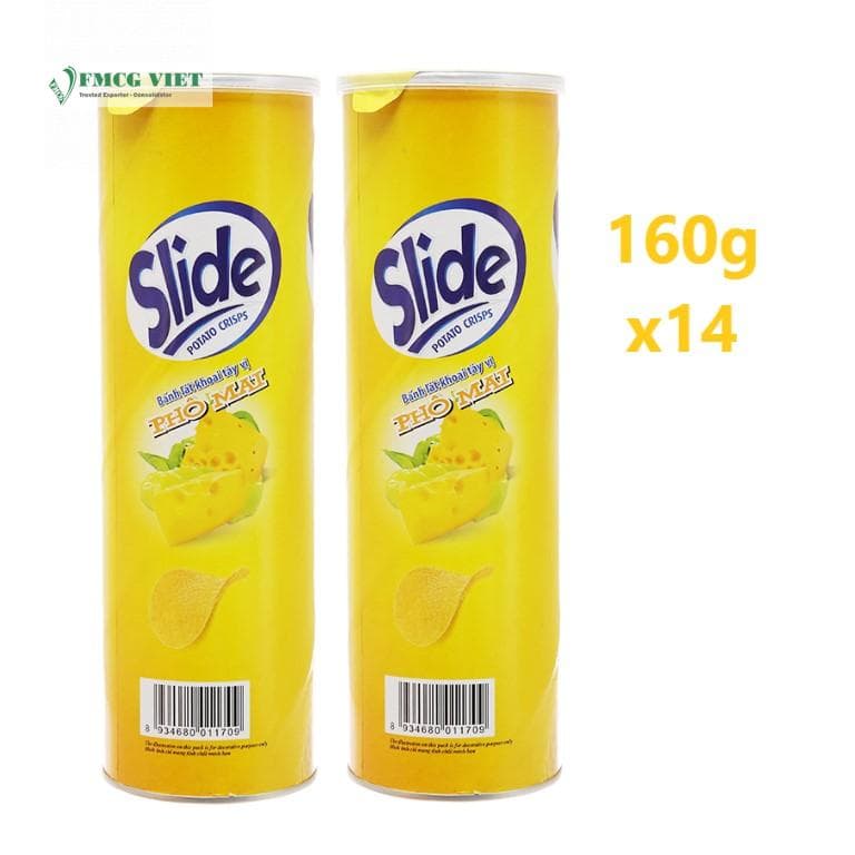 SLIDE POTATO SNACK CRISPS CHEESE 14x160G wholesale product
