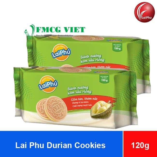 Lai Phu Durian Cookies 120g x 40 Bags wholesale product