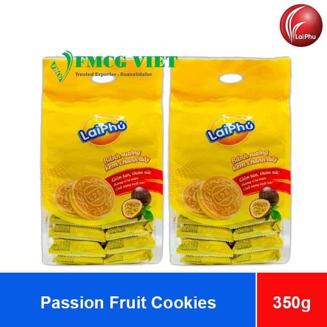Lai Phu Passion Fruit Cookies 350g x 24 Bags wholesale product