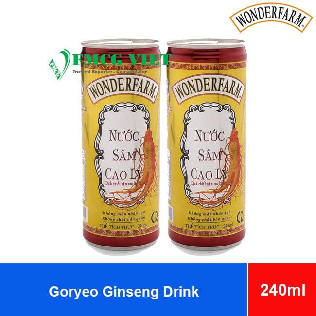 Wonderfarm Goryeo Ginseng Drink 240ml x 30 Cans wholesale product