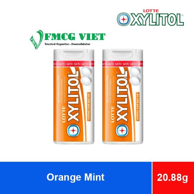 Lotte Xylitol Candy Orange Mint 20.88g x 90 Sticks wholesale product