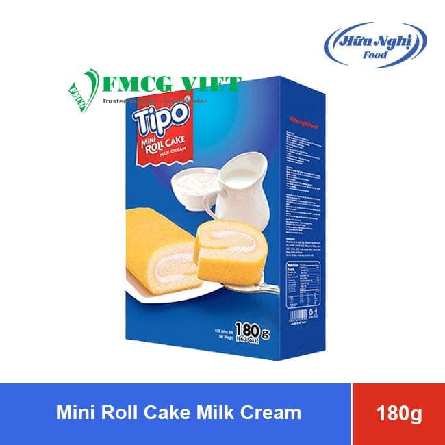 Tipo Mini Roll Cake Milk Cream 180g x 24 Boxes wholesale product