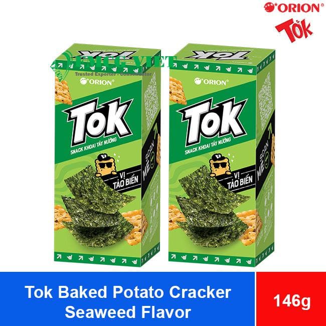 Tok Baked Potato Cracker – Seaweed Flavor 146g x 5 Boxes wholesale product