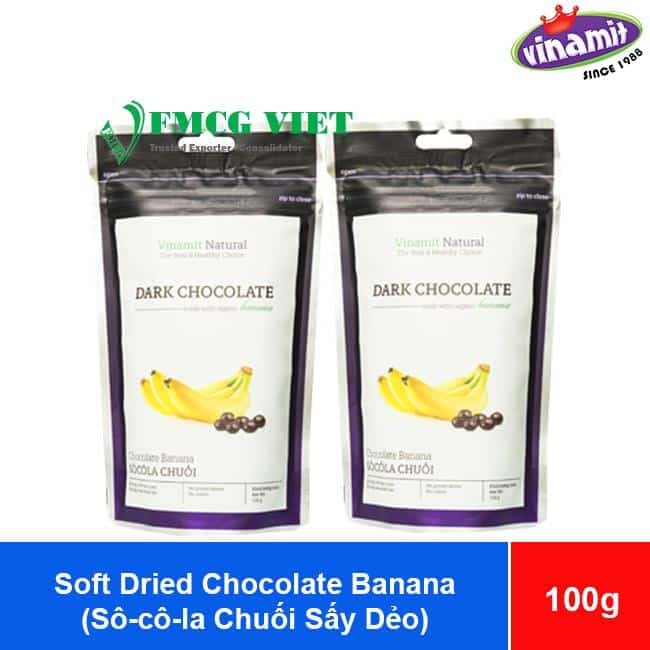 Vinamit Chocolate Covered Soft Dried Banana 100g x 20 Bags wholesale product