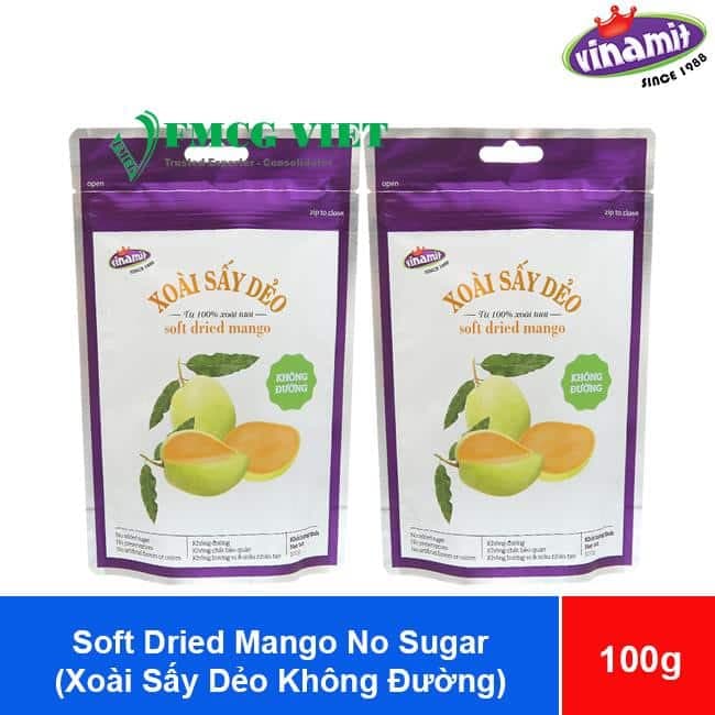 Vinamit Soft Dried Mango No Sugar 100g x 20 Bags wholesale product