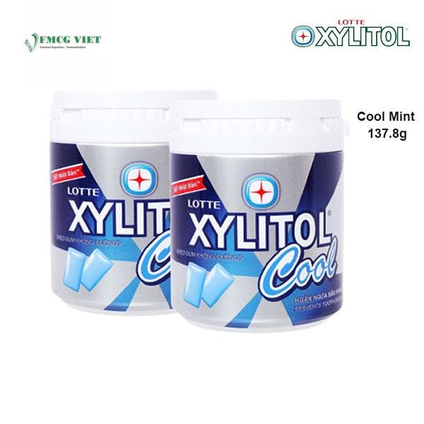 Lotte Xylitol Chewing Gum Cool Mint 137.8g x 36 Jars wholesale product