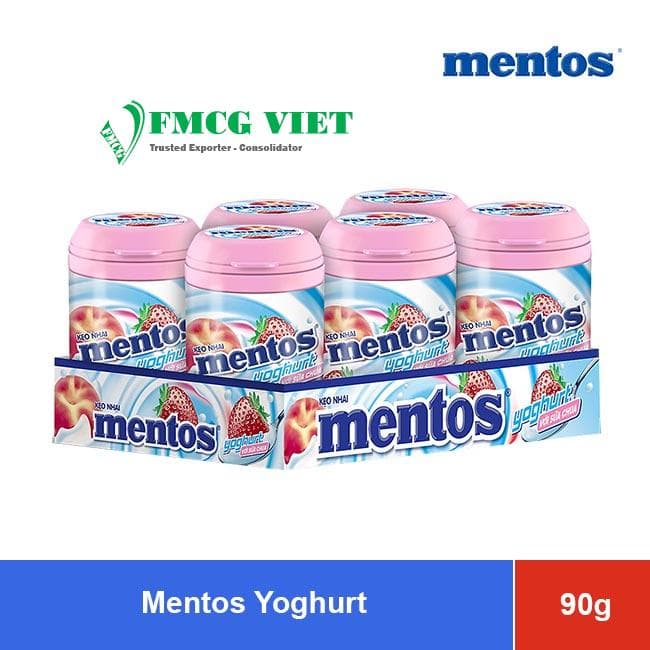 Wholesale Mentos Candy Chewy Yogurt Peach, Strawberry 90g – Best Flavors wholesale product
