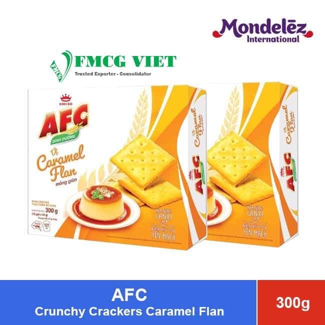 AFC Crunchy Crackers Caramel Flan 300g x 16 Boxes wholesale product