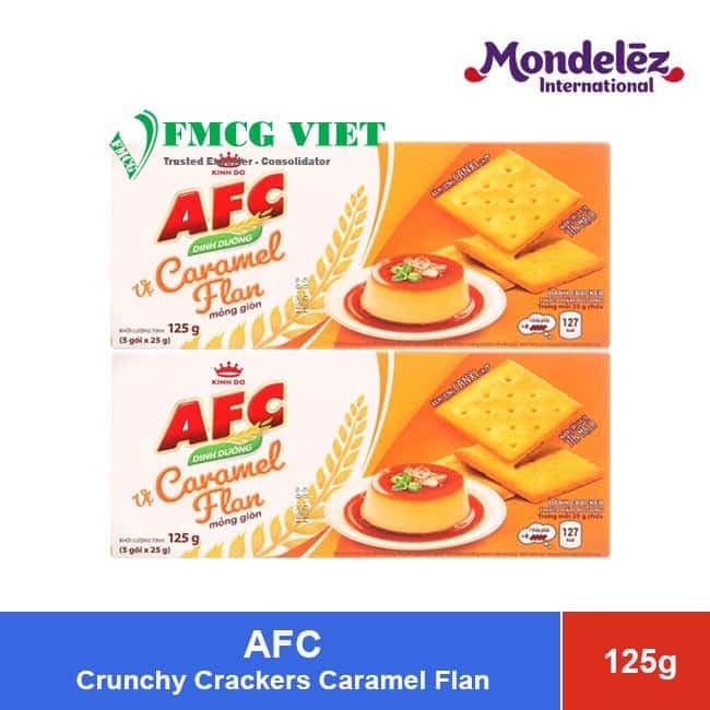 AFC Crunchy Crackers Caramel Flan 125g x 36 Boxes wholesale product