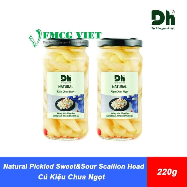 DH Food Natural Pickled Sweet & Sour Scallion Head 220g (Củ Kiệu Chua Ngọt) wholesale product