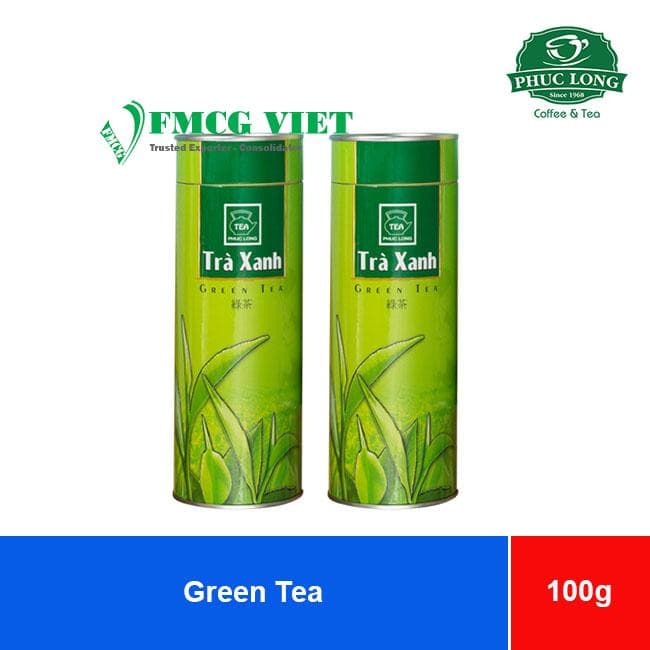 Phuc Long Green Tea Paper Can 100g wholesale product