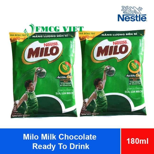 Milo Milk Chocolate Ready To Drink 180ml x 48 Bags wholesale product