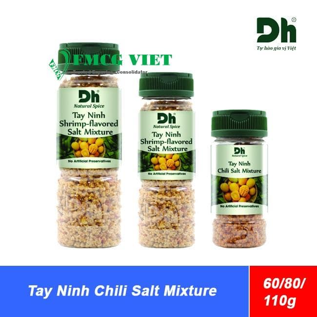 DH Food Tay Ninh Chili Salt Mixture 60g, 80g, 110g wholesale product