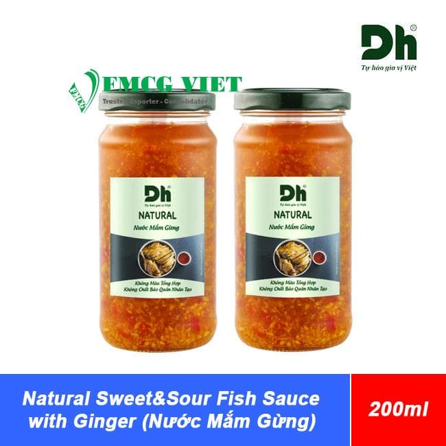 DH Food Natural Sweet & Sour Fish Sauce with Ginger 220ml (Nước mắm gừng) wholesale product