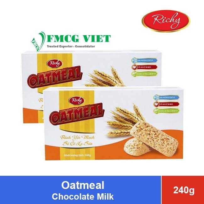 Richy Oatmeal Assortment Milk Flavor 240g x 24 Boxes wholesale product