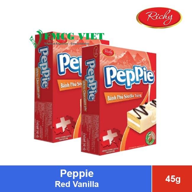 Peppie White Chocolate Pie Red Vanilla 45g x 48 Bags wholesale product