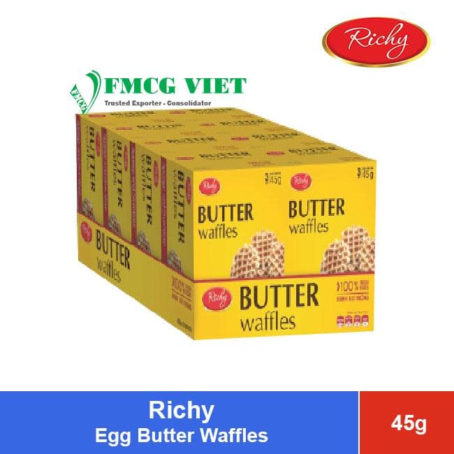 Richy Egg Butter Waffles 45g x 48 Boxes wholesale product