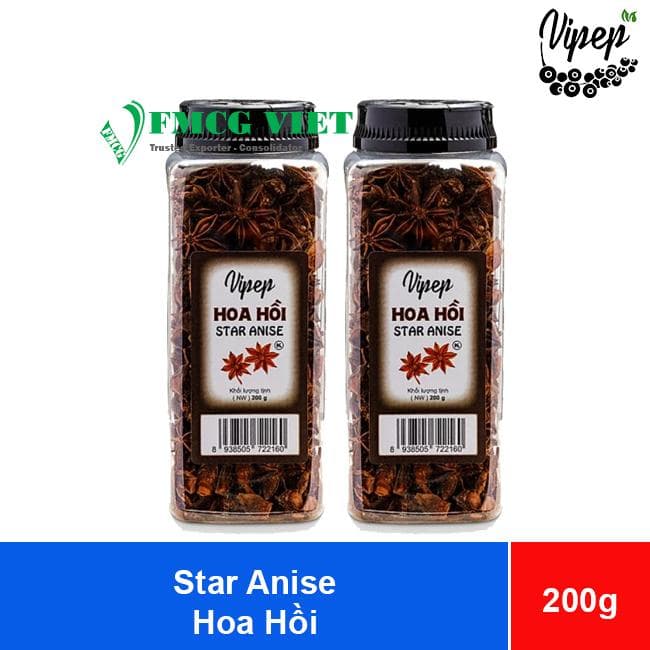 Vipep Star Anise 200g x 25 Jars (Hoa Hồi) wholesale product