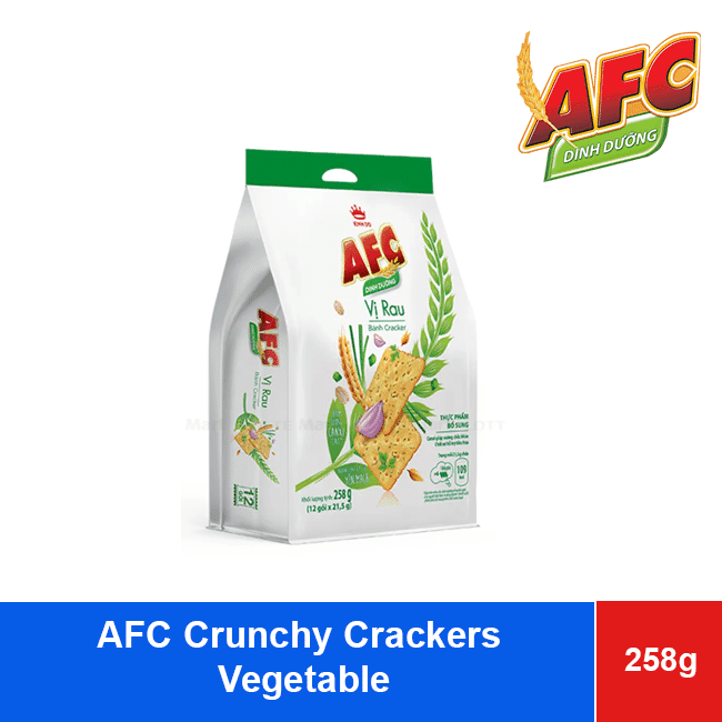 AFC Crunchy Crackers Vegetable 258g x 14 Bags wholesale product