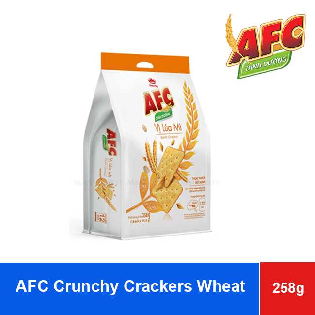 AFC Crunchy Crackers Wheat 258g x 14 Bags wholesale product