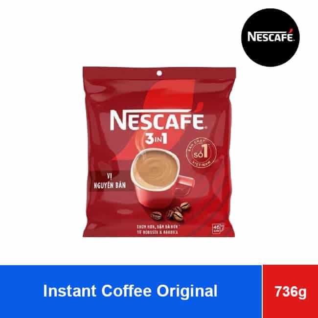 Nescafe Instant Coffee Powder Moderate 736g x 12 Bags – Strong Tasted wholesale product