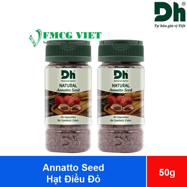 DH Food Natural Annatto Seed 50g x 48 Jars (Hạt Điều Đỏ) wholesale product