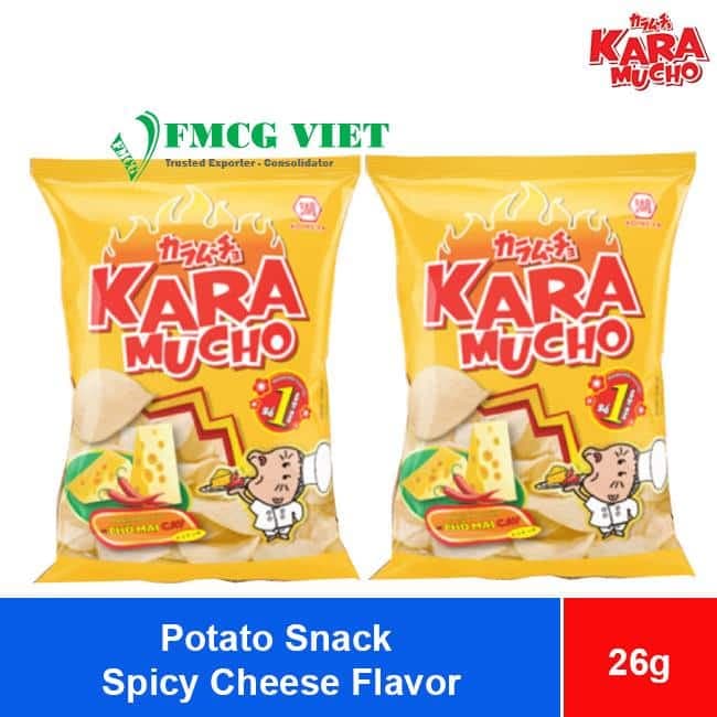 Koikeya Karamucho Potato Snack Spicy Cheese Flavor 26g x 120 Bags wholesale product