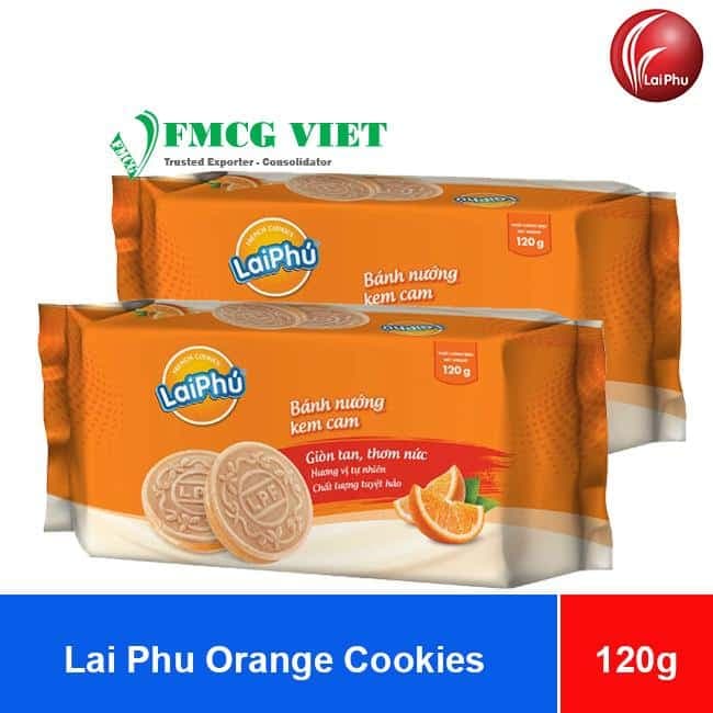 Lai Phu Orange Cookies 120g x 40 Bags wholesale product