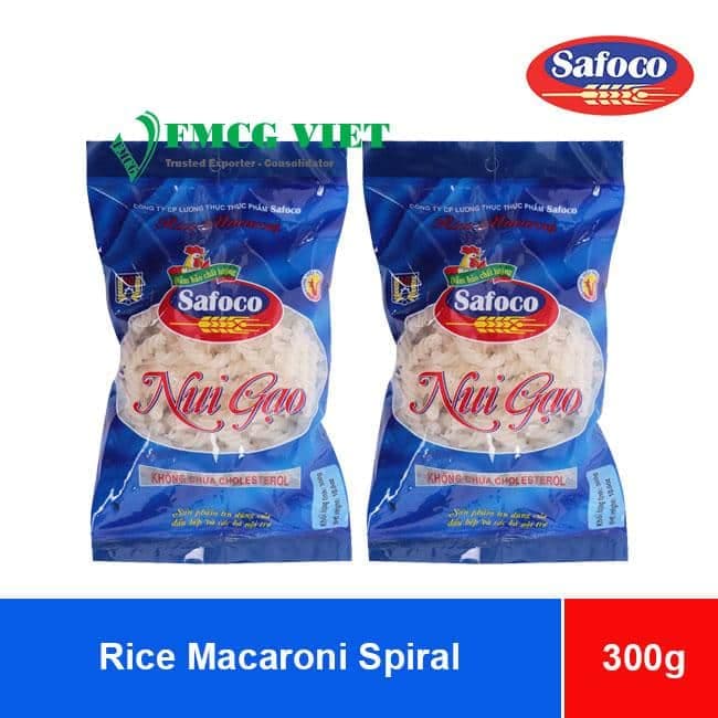 Safoco Rice Macaroni Spiral 300g x 20 Bags wholesale product