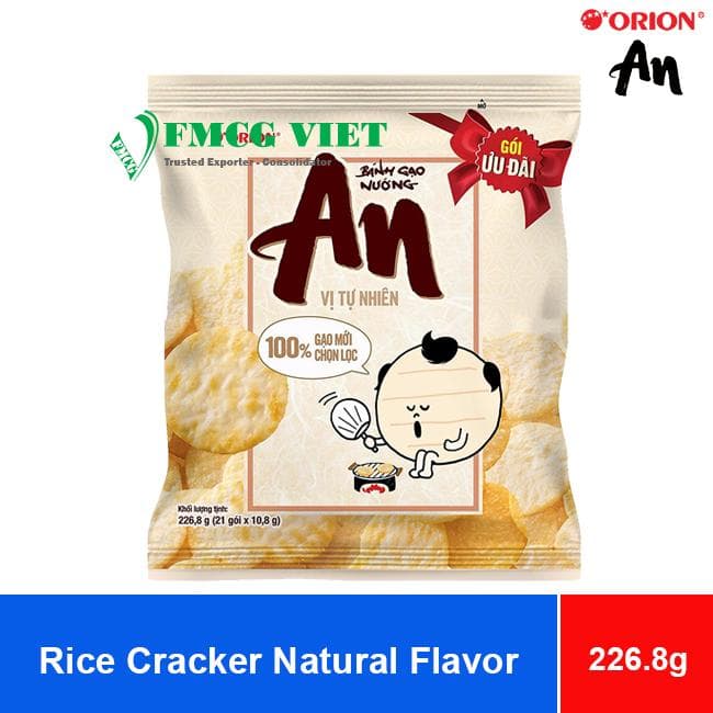 Orion An Rice Cracker Natural Flavor (10.8g x 21 packs) 226.8g x 20 Bags wholesale product