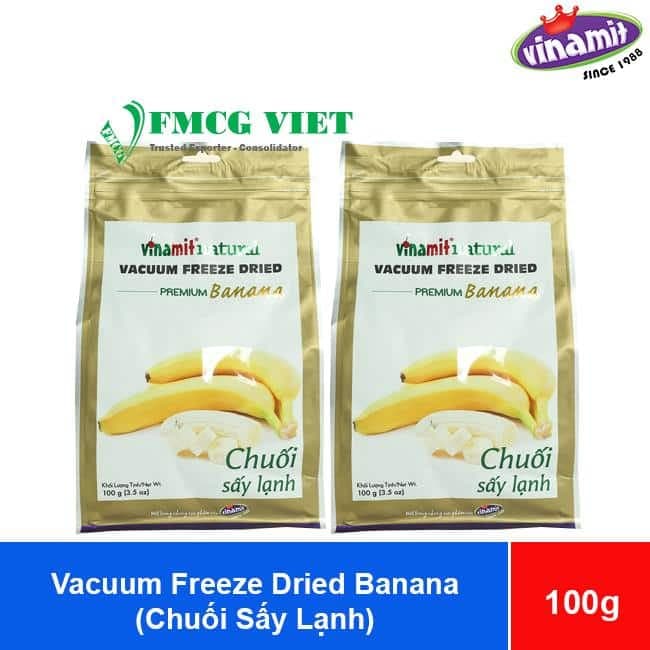 Vinamit Vacuum Freeze Dried Banana 100g x 18 Bags wholesale product
