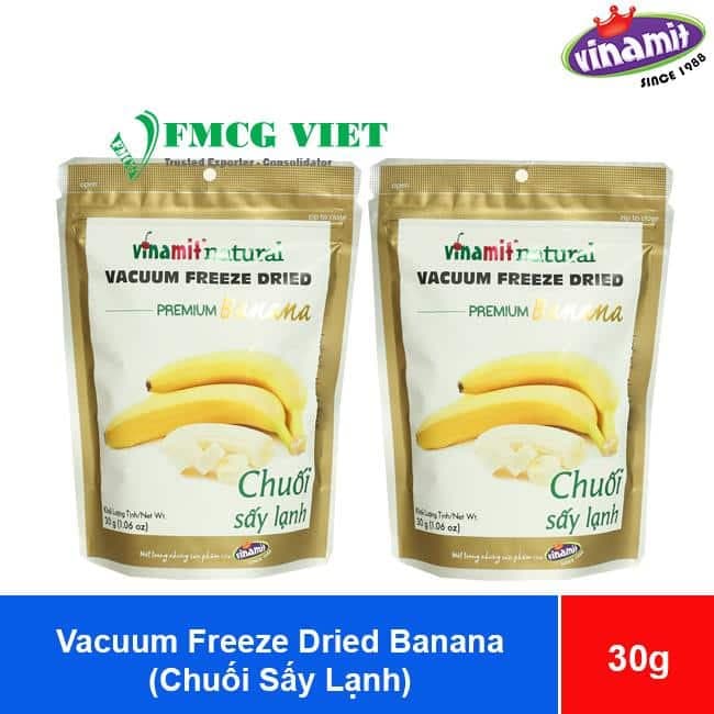 Vinamit Vacuum Freeze Dried Banana 30g x 60 Bags wholesale product
