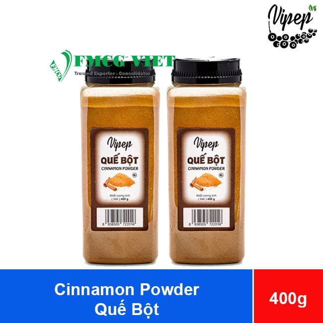 Vipep Cinnamon Powder 400g x 25 Jars (Quế Bột) wholesale product