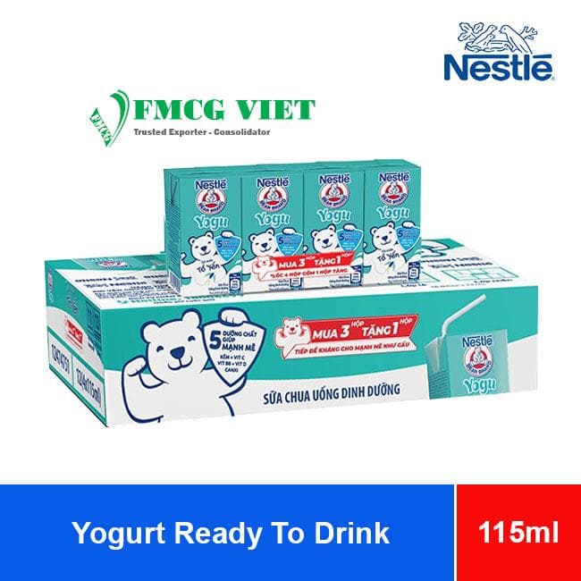 Nestle Yogu Yogurt Ready To Drink 12 (4 x 115ml) wholesale product