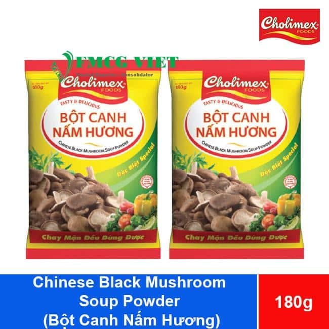Cholimex Soup Powder Chinese Black Mushroom 180g x 50 Bags (Bột Canh Nấm Hương Cholimex) wholesale product