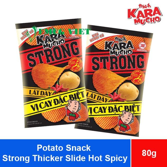 Koikeya Karamucho Potato Snack Strong Thicker Slide Hot Spicy 80g x 40 Bags wholesale product