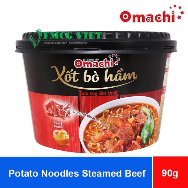 Omachi Potato Noodles Steamed Beef 90g x12 Bowls wholesale product