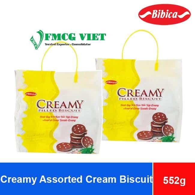 Bibica Creamy Assorted Cream Biscuit 552g x 10 Bags wholesale product