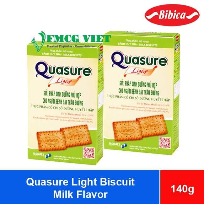 Bibica Quasure Light Biscuit Milk Flavor 140g x 24 Boxes wholesale product