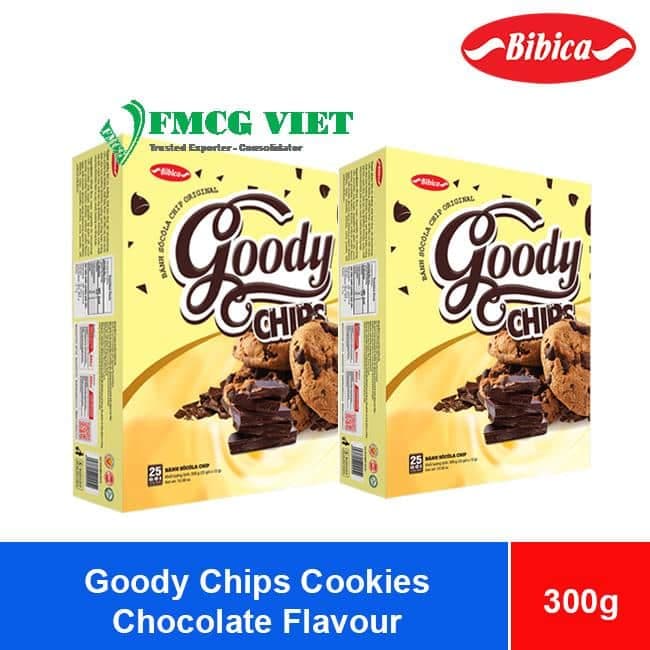 Bibica Goody Chips Chocolate Flavour Cookies 300g x 10 Boxes wholesale product