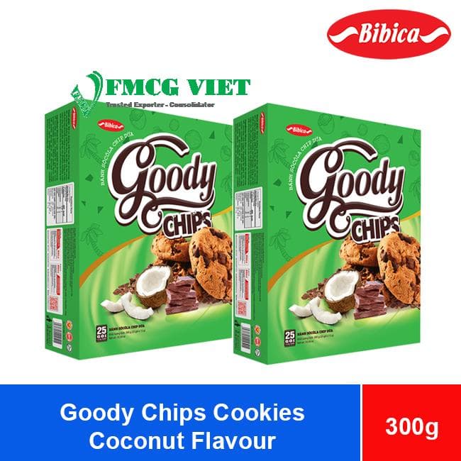Bibica Goody Chips Coconut Flavour Cookies 300g x 10 Boxes wholesale product