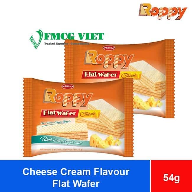 Bibica Roppy Cheese Cream Flavor Flat Wafer 54g x 40 Bags wholesale product
