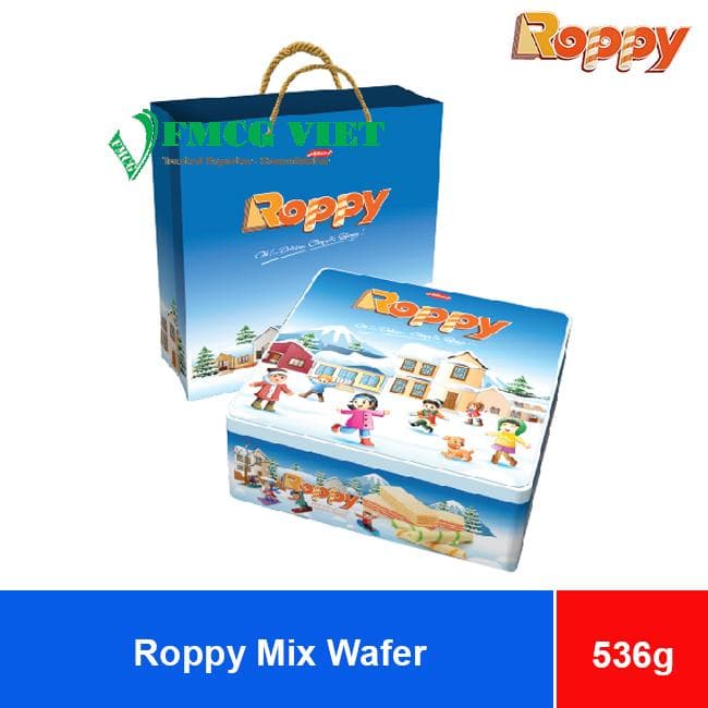 Bibica Roppy Mix Wafer 536g x 10 Tin Boxes wholesale product