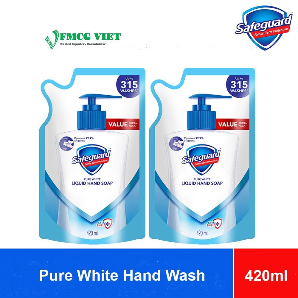 Safeguard Hand Washing Liquid Pure White 420ml x12 Pouches wholesale product