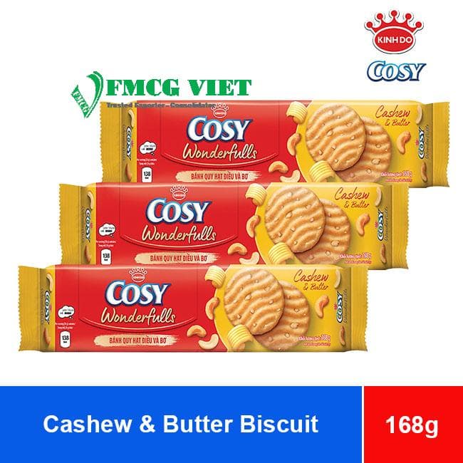 Cosy Biscuits Wonderfulls Cashew and Butter 168g wholesale product