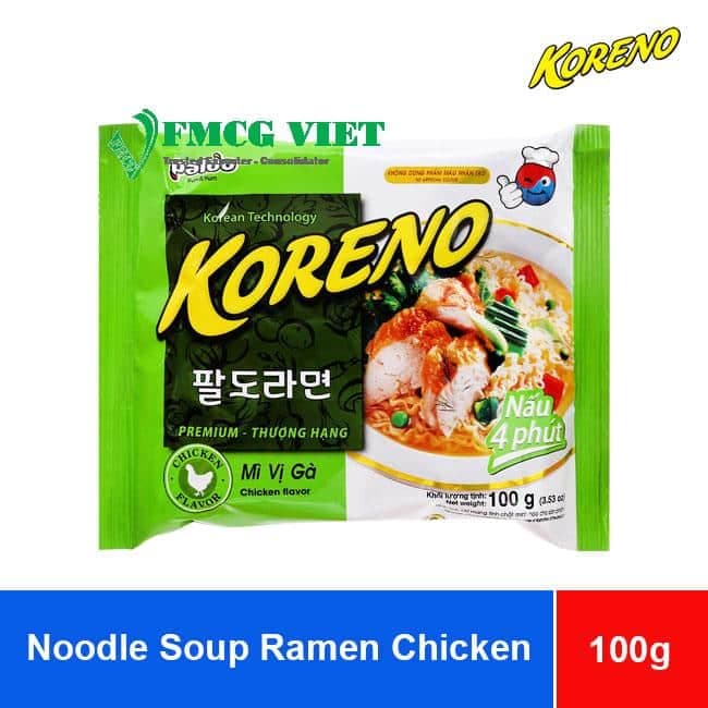 Koreno Instant Noodles Chicken Flavor 100g x 24 Bags wholesale product