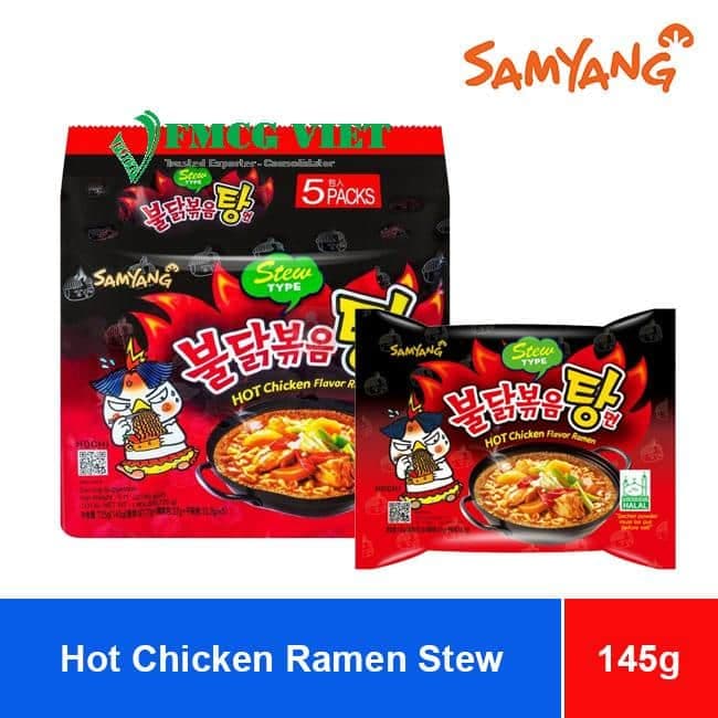 SamYang Buldak Hot Chicken Ramen Stew Noodles 145g x 40 Bags wholesale product