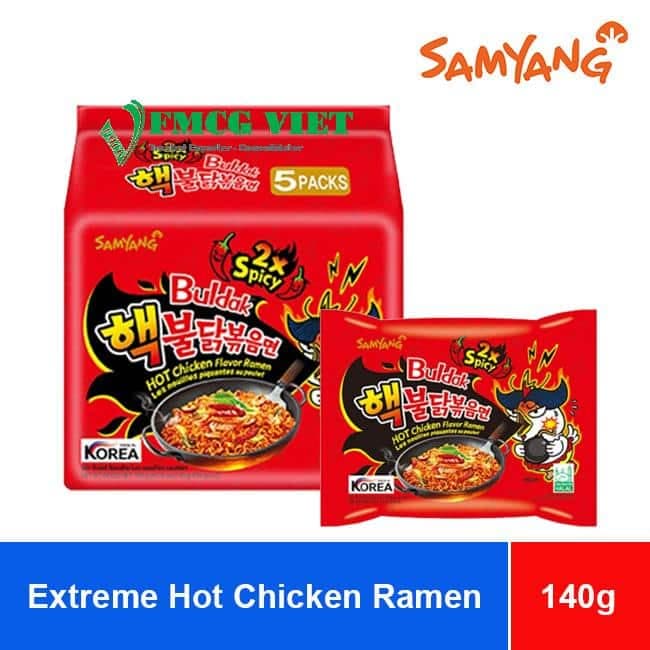 SamYang Buldak Noodles Ramen Extremely Hot Chicken 140g x 40 Bags wholesale product