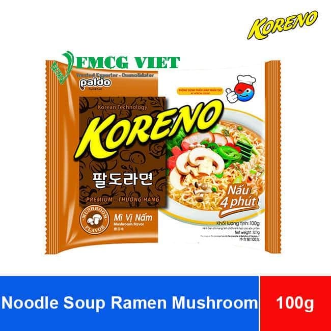 Koreno Instant Noodles Mushroom Flavor 100g x 24 Bags wholesale product