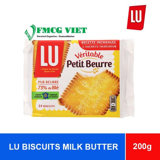 LU VERITABLE PETIT BEURRE CRACKERS 200g x 20 Boxes wholesale product